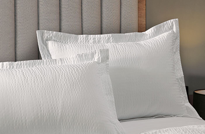 Textured Pillow sham stacked